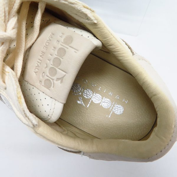 実際に弊社で買取させて頂いた【未使用】DIADORA/ディアドラ HERITAGE/ヘリテージ TRIDENT 90 ITA WHITE PACK スニーカー20009/27の画像 4枚目