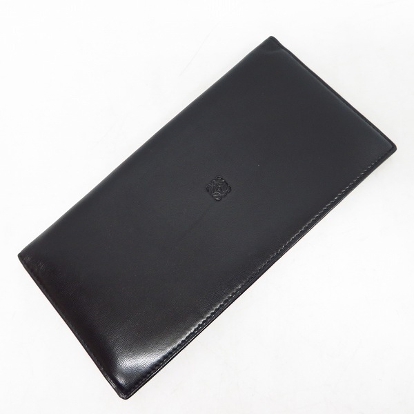 実際に弊社で買取させて頂いたLOEWE/ロエベ レザー 二つ折り 長財布/ロングウォレット ブラック