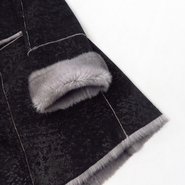 実際に弊社で買取させて頂いたARMANI JEANS/アルマーニジーンズ フェイクファー ムートンコート/E5L04JA-12/36の画像 6枚目