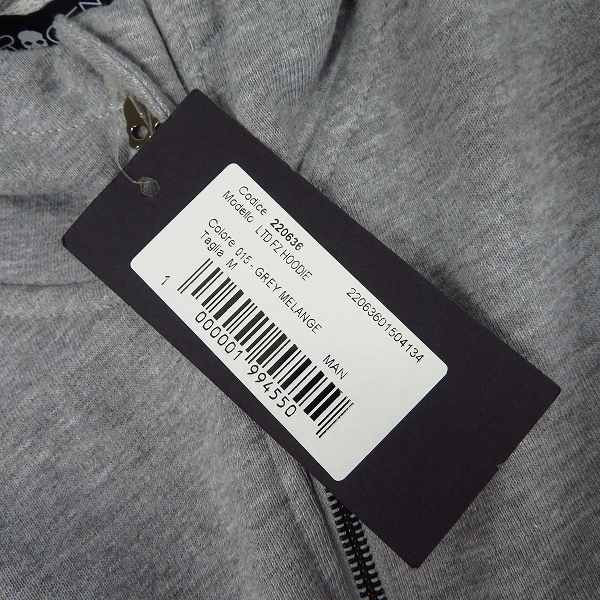 実際に弊社で買取させて頂いた【未使用】HYDROGEN/ハイドロゲン LTD FZ HOODIE リミテッド フルジップフーディー Mの画像 6枚目