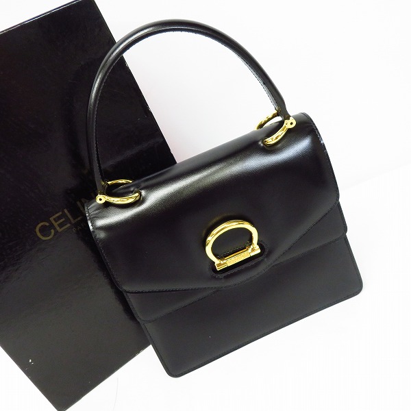 実際に弊社で買取させて頂いたCELINE/セリーヌ ヴィンテージ/ビンテージ ガンチーニ Wフラップ ハンドバッグ