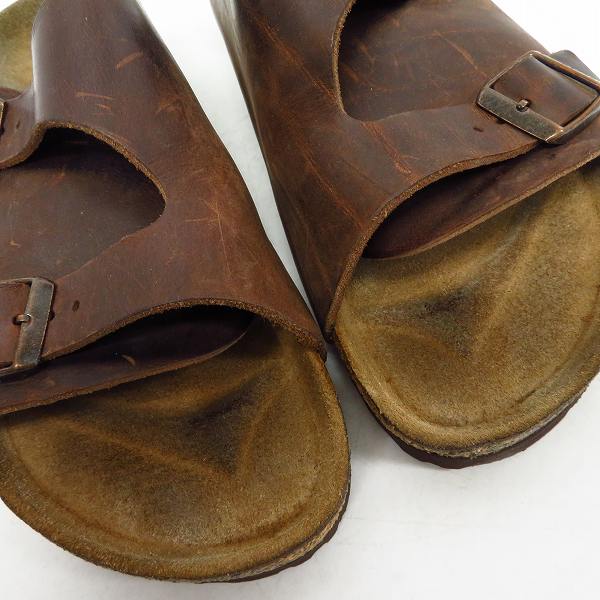 実際に弊社で買取させて頂いたBIRKENSTOCK/ビルケンシュトック レザーサンダル ブラウン系 26.5の画像 7枚目