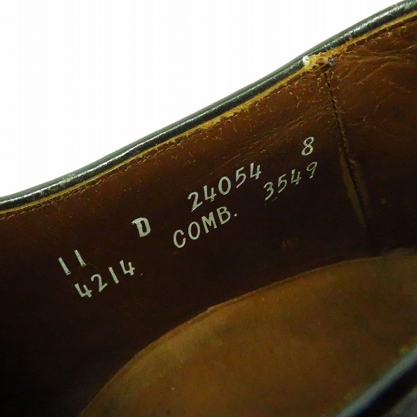 実際に弊社で買取させて頂いたAllen Edmonds/アレンエドモンズ Bond St. ドレスシューズ 4214 24054/11D シューツリー付の画像 5枚目