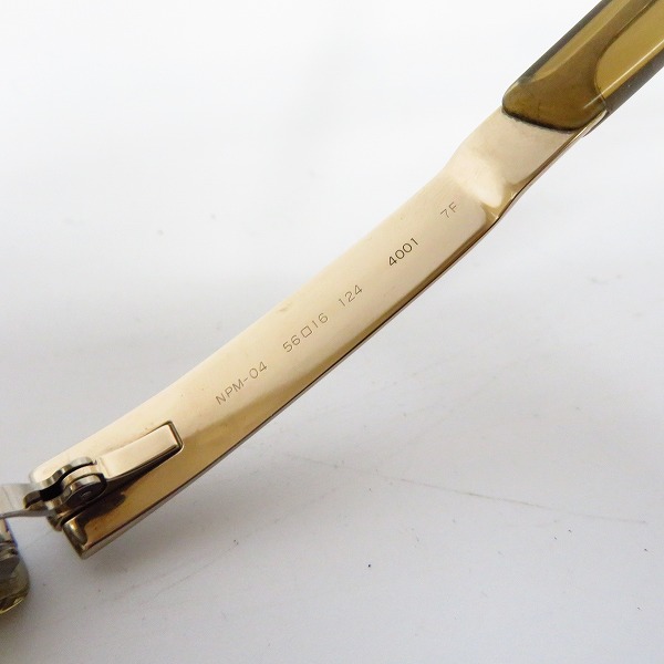 実際に弊社で買取させて頂いた999.9/フォーナインズ フルリム チタン グラデーション 眼鏡/メガネフレーム NPM-04の画像 6枚目