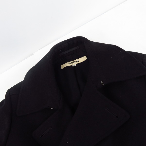 実際に弊社で買取させて頂いたFACTOTUM/ファクトタム ウール Pコート/ジャケット/46の画像 4枚目