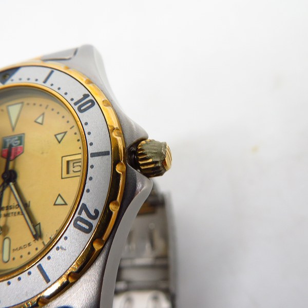 実際に弊社で買取させて頂いたTAG HEUER/タグホイヤー プロフェッショナル 2000 974.006【動作未確認】の画像 4枚目