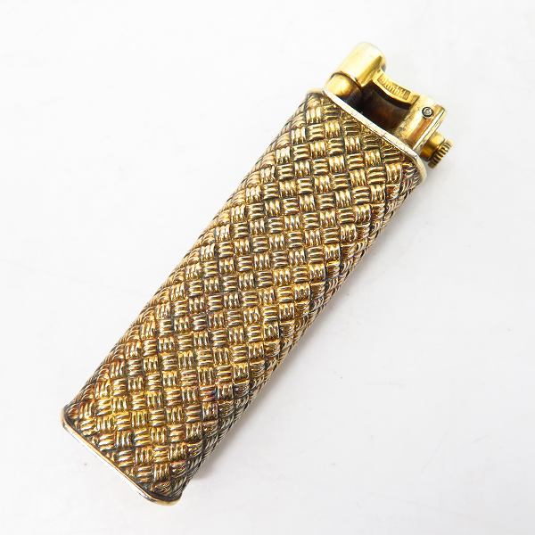 実際に弊社で買取させて頂いたdunhill/ダンヒル UNIQUE/ユニーク ガスライター ゴールドの画像 1枚目