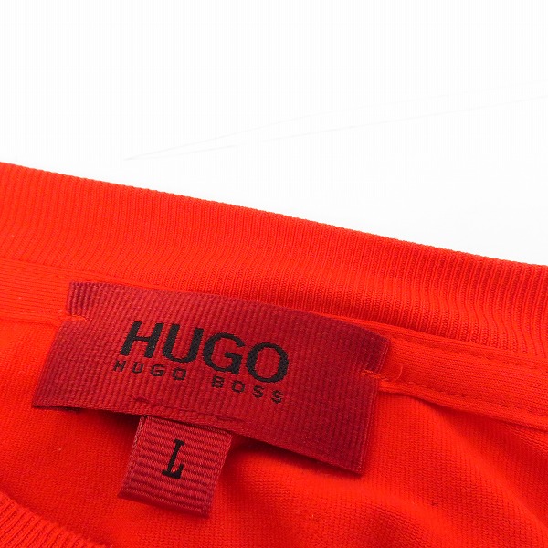 実際に弊社で買取させて頂いたHUGO BOSS/ヒューゴボス ライン入り 長袖カットソー/ロングTシャツ Lの画像 2枚目