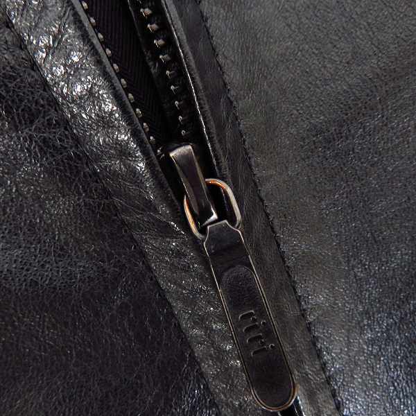 実際に弊社で買取させて頂いたFACTOTUM/ファクトタム 牛革 ブルゾンジャケット/48の画像 6枚目