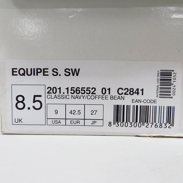 実際に弊社で買取させて頂いた【未使用】DIADORA/ディアドラ HERITAGE/ヘリテージ EQUIPE S. SW スニーカー C2841/27の画像 8枚目