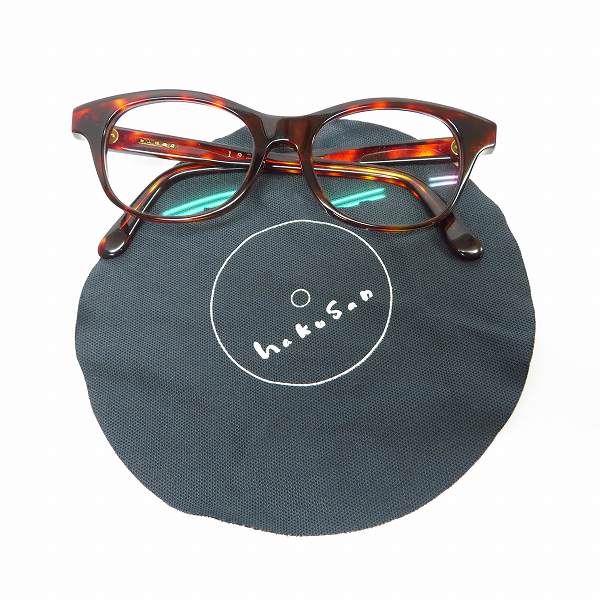 実際に弊社で買取させて頂いた白山眼鏡店/ハクサンガンキョウテン 1975 デミ柄 眼鏡/メガネフレームの画像 8枚目