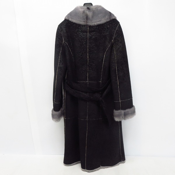 実際に弊社で買取させて頂いたARMANI JEANS/アルマーニジーンズ フェイクファー ムートンコート/E5L04JA-12/36の画像 1枚目