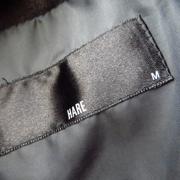 実際に弊社で買取させて頂いたHARE/ハレ ベロア/中綿入り ジップアップブルゾン/ダウン混ジャケット Mの画像 2枚目