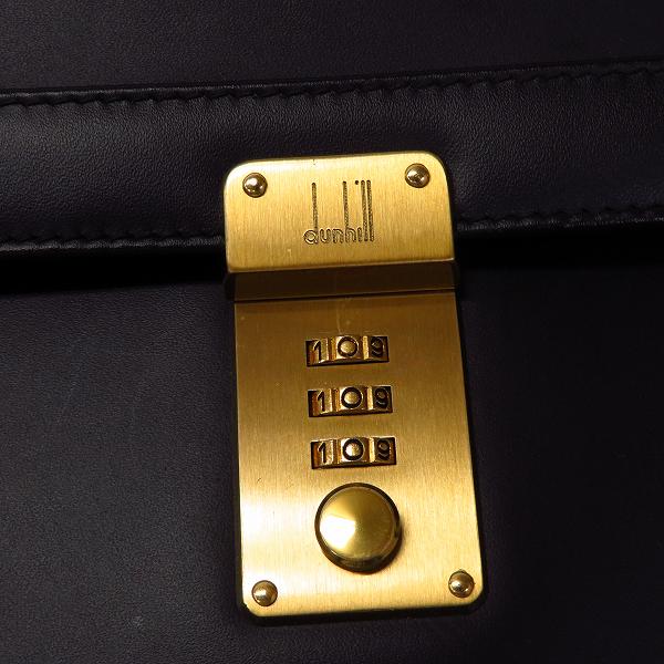 実際に弊社で買取させて頂いたdunhill/ダンヒル レザー クラッチバッグ/セカンドバッグ ブラック/黒の画像 6枚目