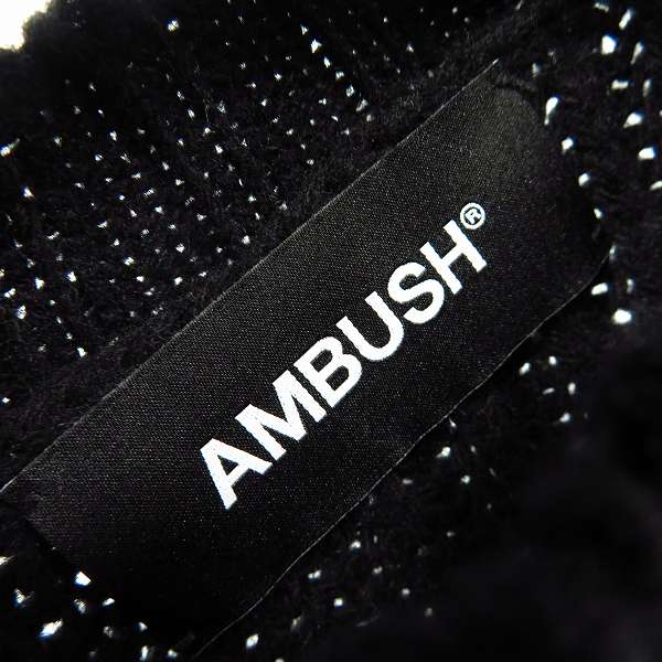 実際に弊社で買取させて頂いたAMBUSH/アンブッシュ ダメージ加工 ウール ニット Size：3の画像 2枚目