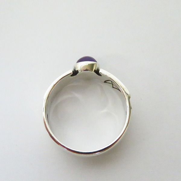 実際に弊社で買取させて頂いたCRAZY PIG DESIGNS/クレイジーピッグ 6MM WINGS RING アメジスト/20.5号の画像 5枚目