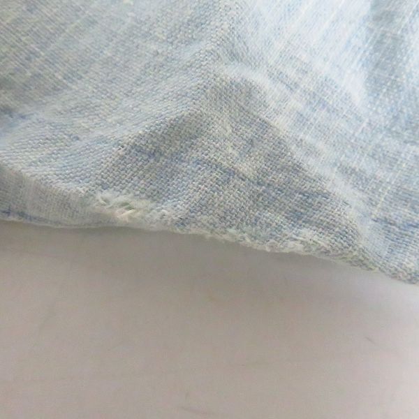 実際に弊社で買取させて頂いたBLUE BLUE/ブルーブルー INDIGO DYE チェック柄 等 長袖/半袖 シャツ 2/4点セットの画像 4枚目