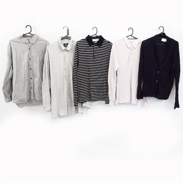 実際に弊社で買取させて頂いたHARE/ハレ JOURNAL STANDARD/ジャーナルスタンダード他 長袖シャツ/ボロシャツ/カーディガン 5点セット