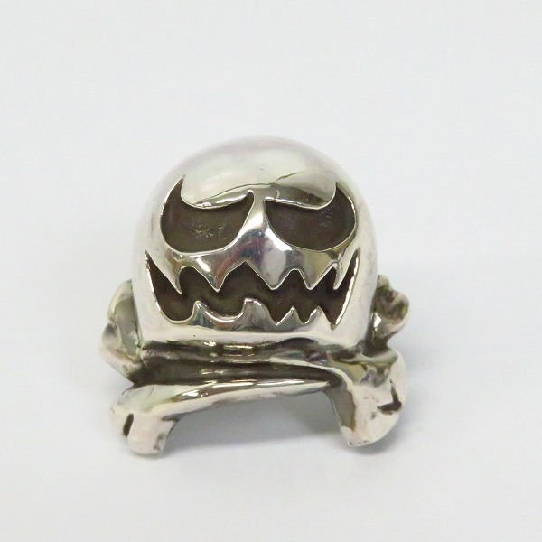 実際に弊社で買取させて頂いたharaKIRI×HARDCC/ハラキリ×ハードコアチョコレート メルティングスカル シルバーリング/20-20.5号の画像 1枚目