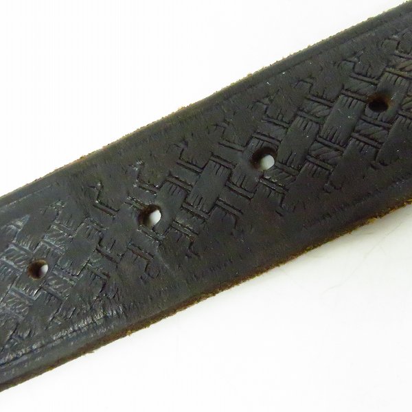 実際に弊社で買取させて頂いたHIROMU TAKAHARA/ヒロムタカハラ roar/ロアー スカルバックル 等/レザーベルト 2点セットの画像 8枚目