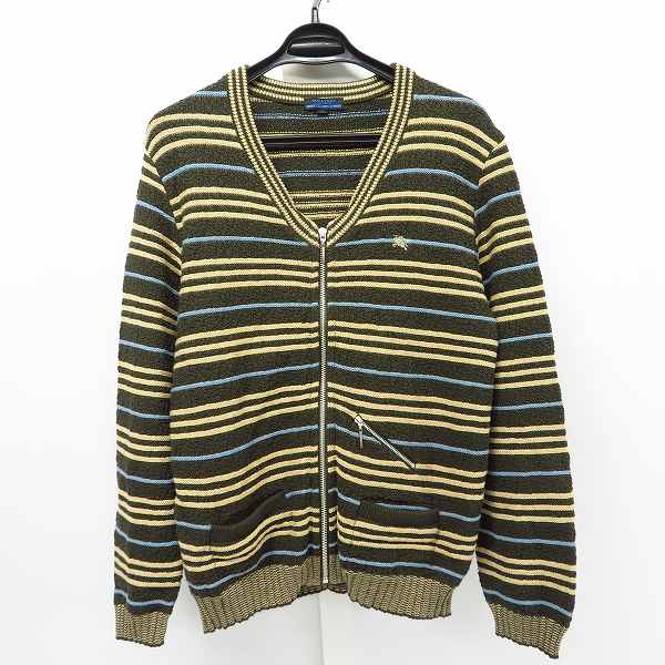 実際に弊社で買取させて頂いたBURBERRY LONDON BLUE LABEL/バーバリー ロンドン ブルーレーベル ジップアップニット/M