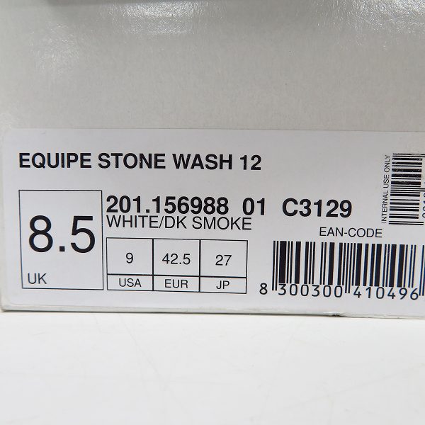 実際に弊社で買取させて頂いたDIADORA/ディアドラ HERITAGE/ヘリテージ EQUIPE STONE WASH 12 スニーカー C3129/27の画像 9枚目