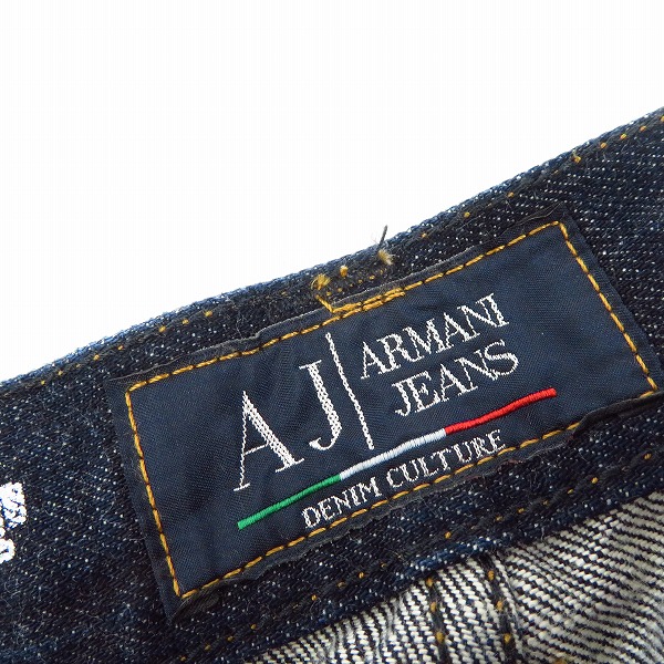 実際に弊社で買取させて頂いたARMANI JEANS/アルマーニジーンズ CULTURE イーグルメタル ポケット スカーフ ダメージ加工 デニムパンツ/ジーンズ/34の画像 2枚目