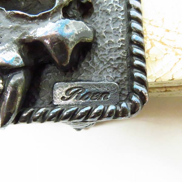 実際に弊社で買取させて頂いたHIROMU TAKAHARA/ヒロムタカハラ roar/ロアー スカルバックル 等/レザーベルト 2点セットの画像 3枚目