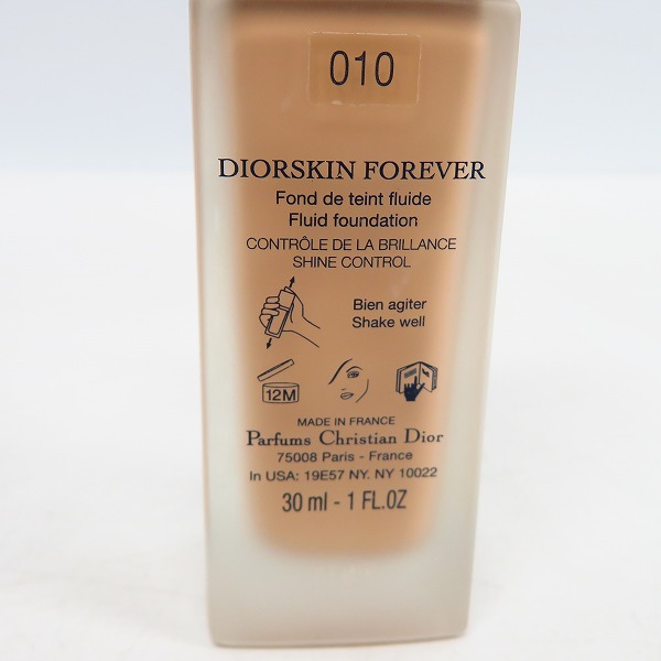 実際に弊社で買取させて頂いたChristian Dior/クリスチャンディオール DIORSKIN FOREVER 010 30mlの画像 2枚目