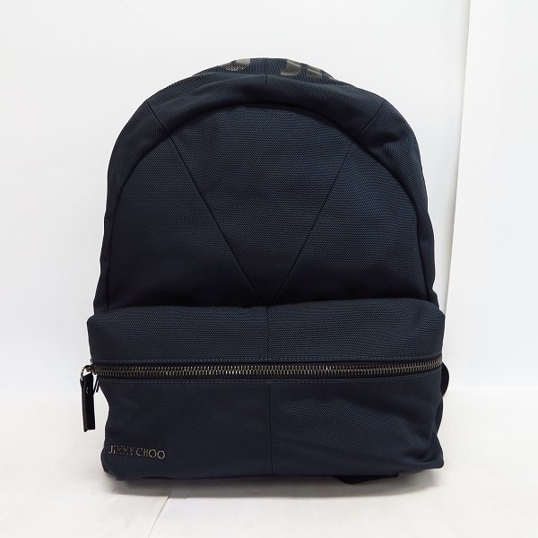 実際に弊社で買取させて頂いた【未使用】JIMMY CHOO/ジミーチュウ REED JIC ナイロン ロゴ バックパック