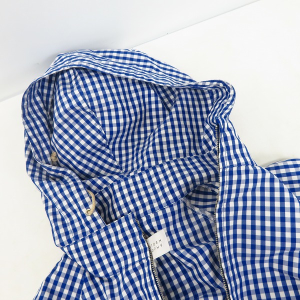 実際に弊社で買取させて頂いた【未使用】MACKINTOSH PHILOSOPHY/マッキントッシュ レディース チェック フード ジップアップジャケット/38の画像 4枚目