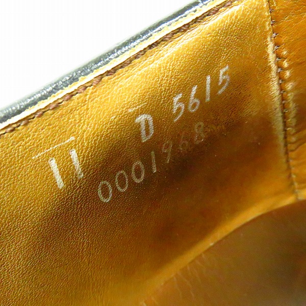 実際に弊社で買取させて頂いたAllen Edmonds/アレンエドモンズ park Auenue ストレートチップ レザーシューズ 5615/11D シューツリー付の画像 5枚目