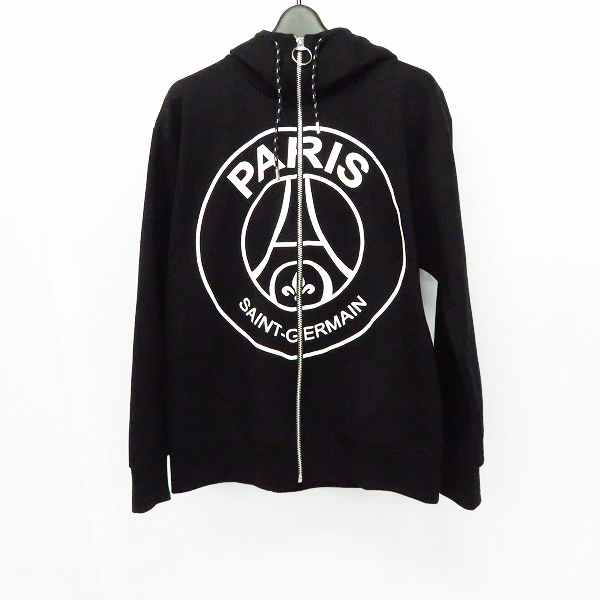 実際に弊社で買取させて頂いたEDIFICE×Paris Saint-Germain/エディフス バイ パリサンジェルマン ロゴ ジップアップパーカー/M