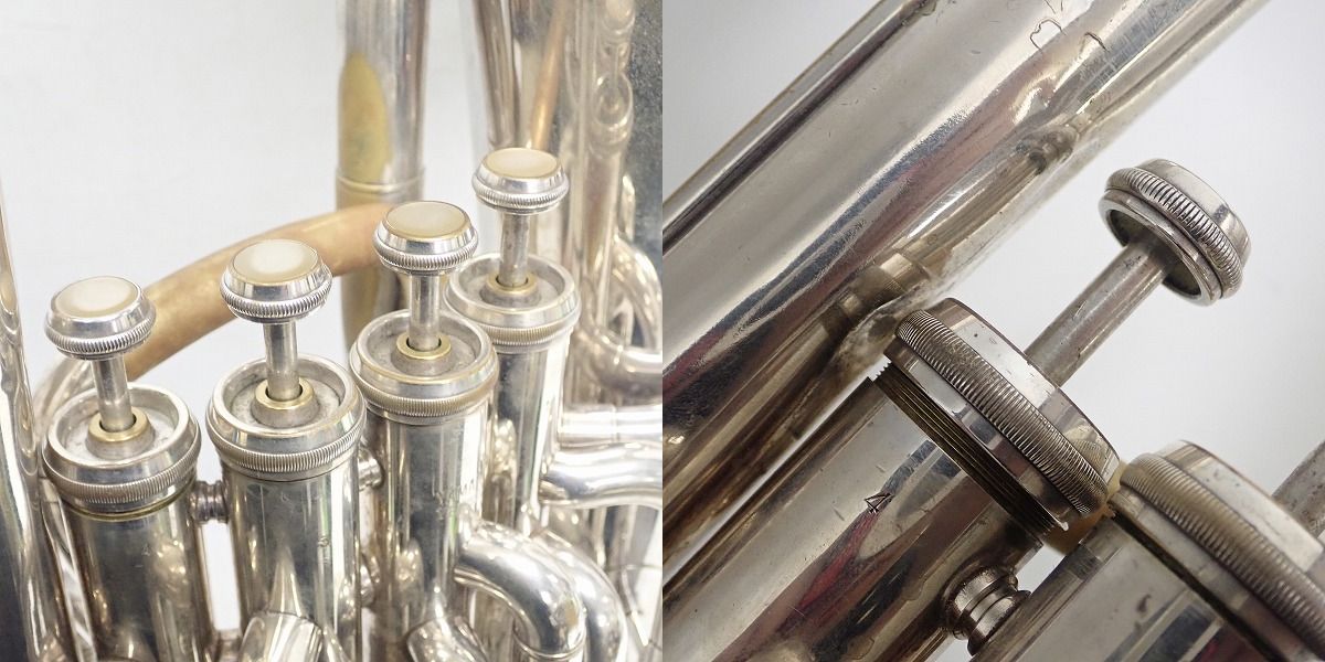 実際に弊社で買取させて頂いた★【難あり】YAMAHA/ヤマハ YEP321S ユーフォニアム 管楽器 ソフトケース付きの画像 5枚目