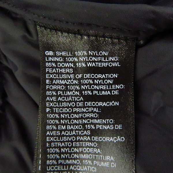 実際に弊社で買取させて頂いた【未使用】THE NORTH FACE/ノースフェイス 1996 Retro Nuptse Jacket/レトロヌプシ ダウンジャケット/NF0A3C8DJK3/Mの画像 3枚目
