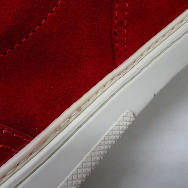 実際に弊社で買取させて頂いたJIMMY CHOO/ジミーチュウ パテント×スエード切り替えウィングチップスニーカー/44の画像 6枚目