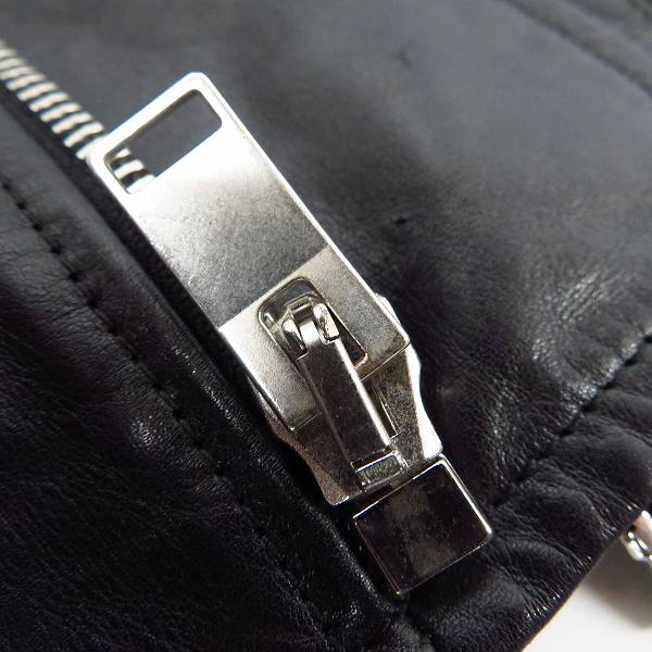 実際に弊社で買取させて頂いた【JPタグ】Saint Laurent Paris/サンローランパリ 16SS 牛革/カウレザー ダブルライダース ジャケット 397292 Y5YH1/44の画像 7枚目