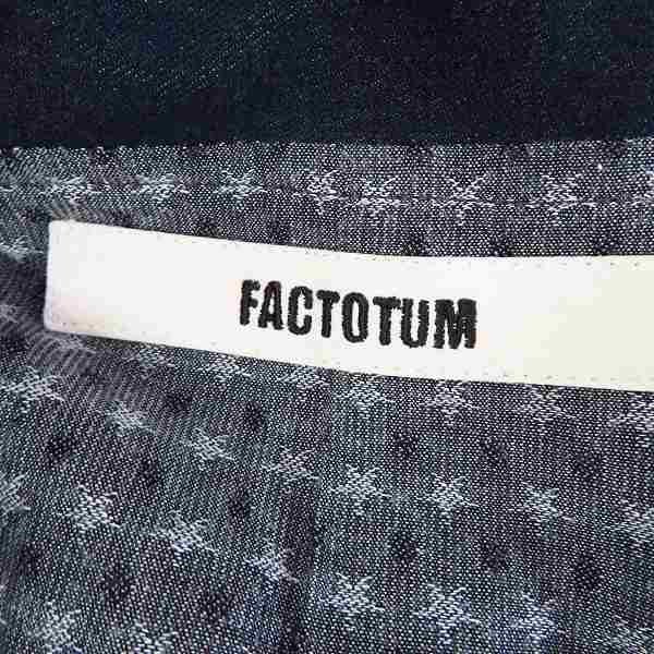 実際に弊社で買取させて頂いたFACTOTUM/ファクトタム デニムショップコート 01031224/48の画像 2枚目