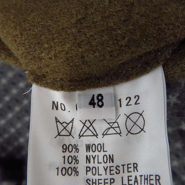 実際に弊社で買取させて頂いたFACTOTUM/ファクトタム 袖レザー切り替え スタジャン/48の画像 3枚目