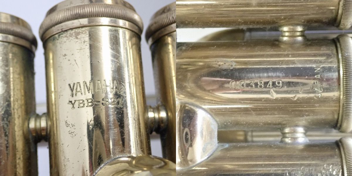 実際に弊社で買取させて頂いた★YAMAHA/ヤマハ YBB-321/YBB321 チューバ プリントロゴの画像 3枚目