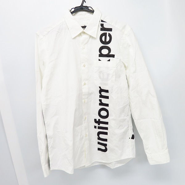 実際に弊社で買取させて頂いたuniform experiment/ユニフォームエクスペリメント 19SS GRAFFITI REGULAR COLLAR SHIRT UE-190008/2