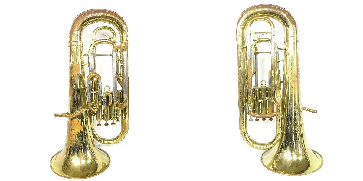実際に弊社で買取させて頂いた★【ジャンク】YAMAHA/ヤマハ YEP321 ユーフォニアム 管楽器 ハードケース付きの画像 1枚目