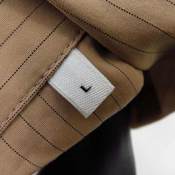 実際に弊社で買取させて頂いたHELMUT LANG/ヘルムートラング ストライプ 半袖ボタンシャツ/Lの画像 3枚目