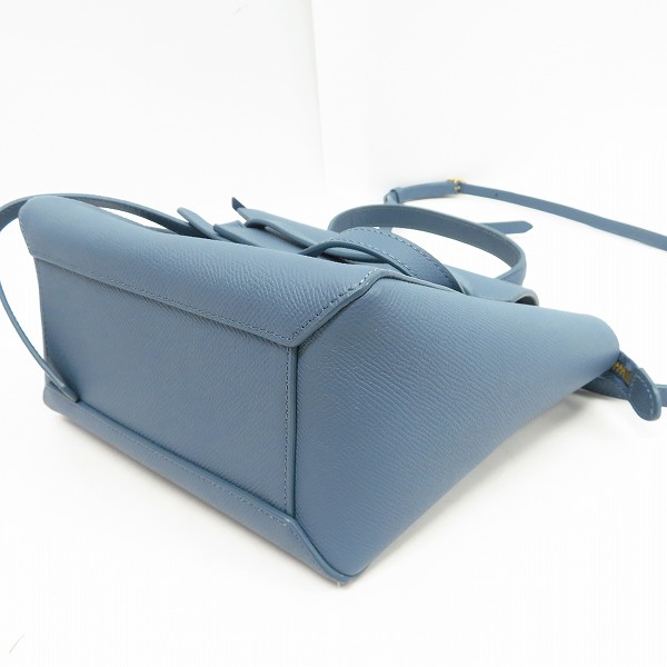 実際に弊社で買取させて頂いたCELINE/セリーヌ ベルトバッグ ナノ グレインドカーフスキン 2Way ハンドバッグ/ショルダーバッグの画像 2枚目