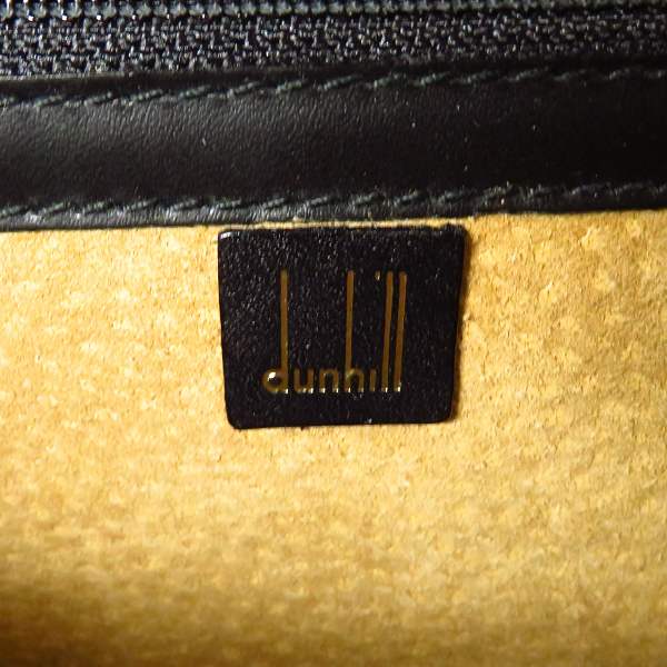 実際に弊社で買取させて頂いたdunhill/ダンヒル レザー クラッチバッグ/セカンドバッグ ブラック/黒の画像 4枚目
