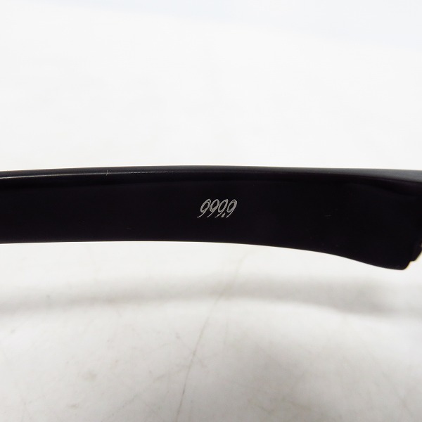 実際に弊社で買取させて頂いた999.9/フォーナインズ スクエア型 度入り 眼鏡/メガネフレーム NP-81の画像 5枚目