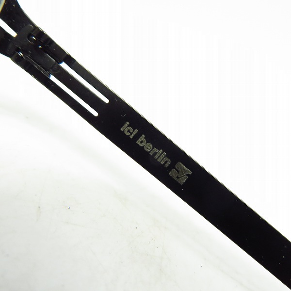 実際に弊社で買取させて頂いたic! berlin/アイシーベルリン damien メガネ/眼鏡/アイウェア 度入りの画像 4枚目