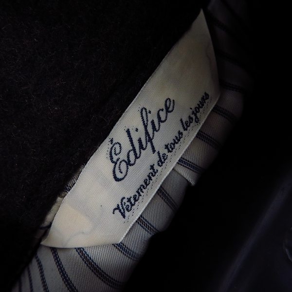 実際に弊社で買取させて頂いたEDIFICE/エディフィス ウッドボタン ジャケット/コート/38の画像 2枚目