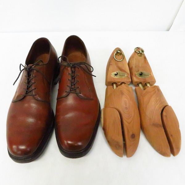 実際に弊社で買取させて頂いたAllen Edmonds/アレンエドモンズ leeds プレーントゥー レザーシューズ 9558 19225/10.5 シューツリー付の画像 9枚目