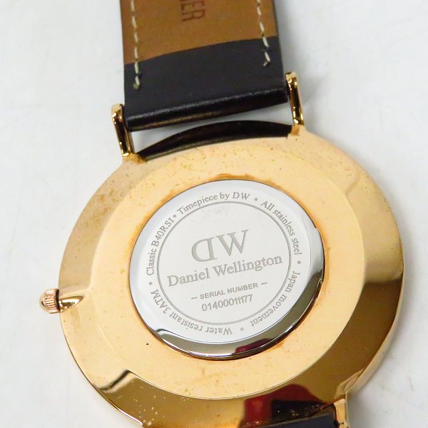 実際に弊社で買取させて頂いたDaniel Wellington/ダニエルウェリントン クラシック クォーツ腕時計 B40RSIの画像 3枚目